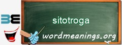 WordMeaning blackboard for sitotroga